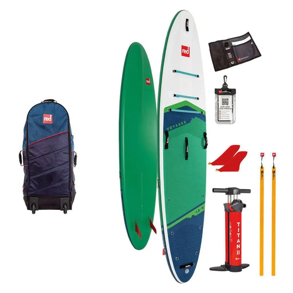 Red Paddle Co 12'6" Voyager MSL Inflatable Paddle Board Package