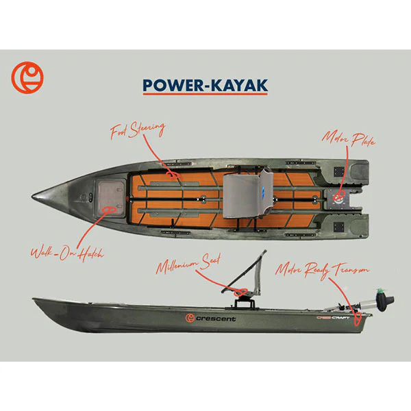 Crescent Cres-Craft Fishing Kayak - Image 6